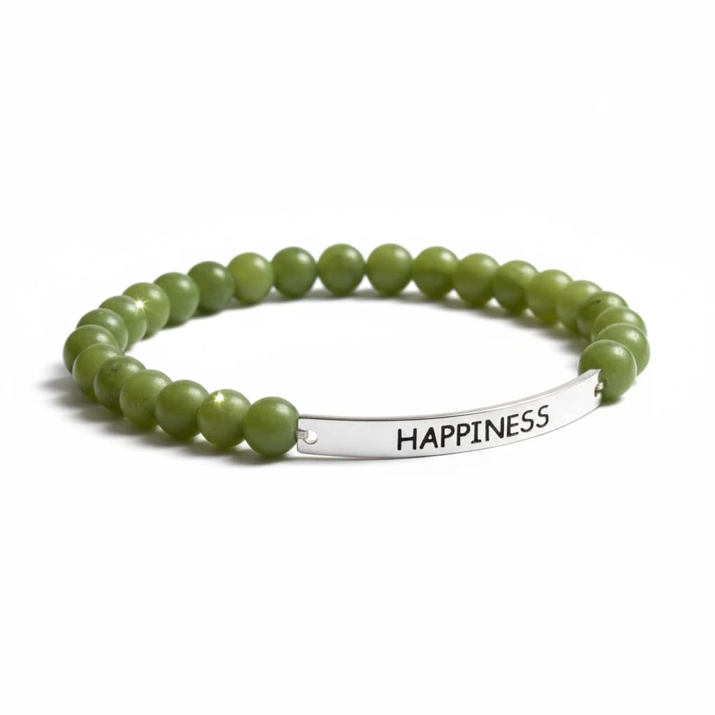 Connemara Marble Stretch Bracelet – Happiness - Connemara Marble