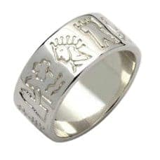 Wide “Impressions of Ireland” Ring – Sterling Silver by Fadó Jewellers - St Patricks Day