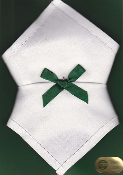 Irish Linen Womans Handkerchief - Plain Edge - 2 Pack - Baby & Christening Gifts