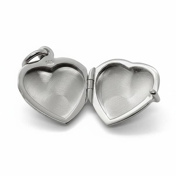 Sterling Silver Claddagh Locket Necklace – 18” Chain - Baby & Christening Gifts - Image 1