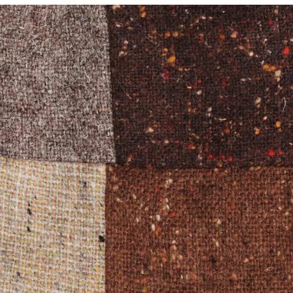 Donegal Tweed Flat Cap - Patchwork Brown Tones - Donegal Tweed - Image 1