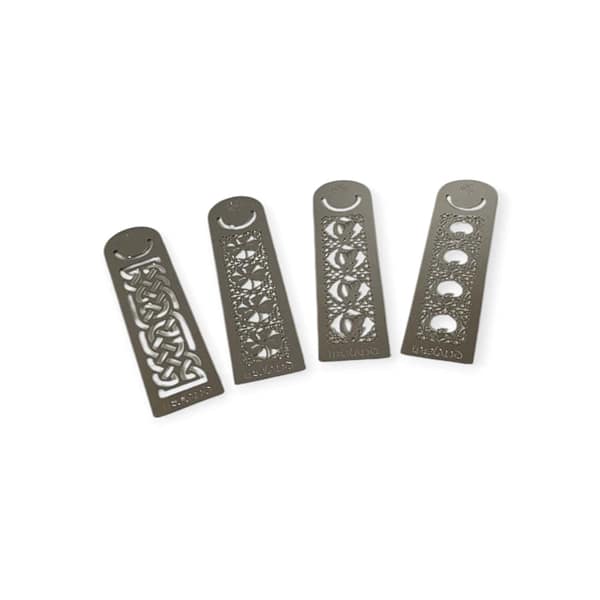 Irish Metal Bookmarks - Set of Four Irish Designs - Irish Gifts - Image 1