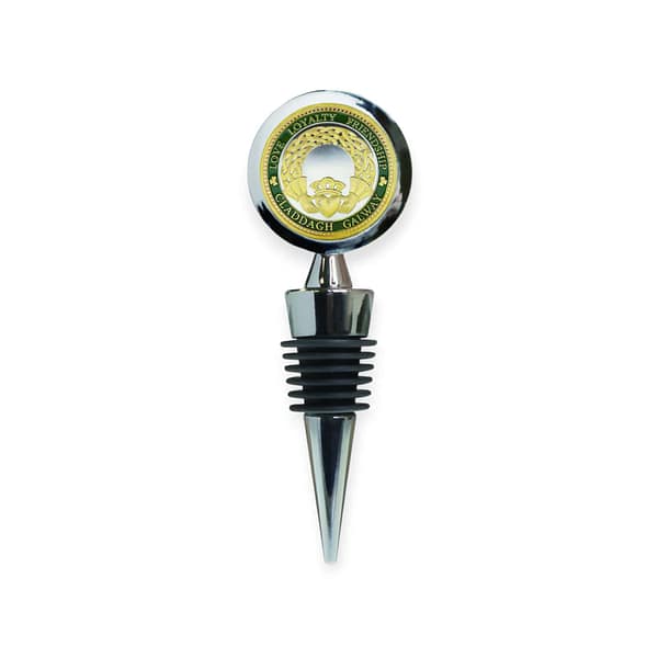 Ireland Wine Bottle Stopper - Irish Claddagh Design - Irish Bar/Guinness - Image 1