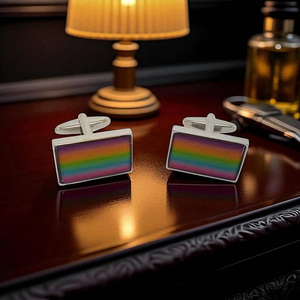 Rainbow Cufflinks – Petersons of Dublin Collectors Gift - Irish Gifts