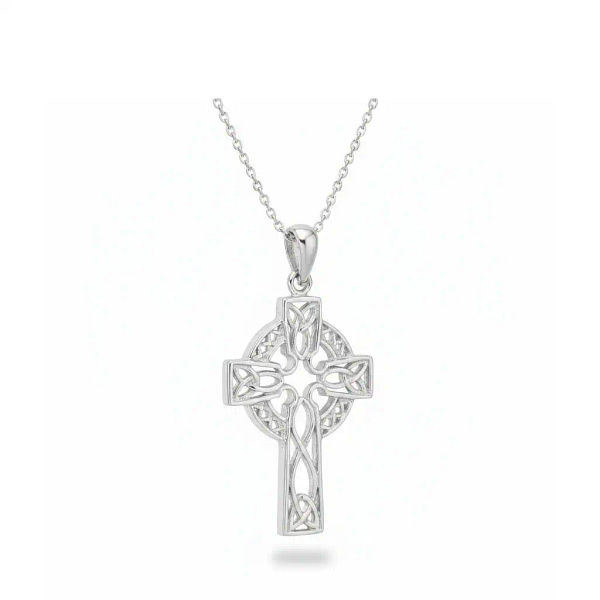 Sterling Silver Celtic Cross – Filigree Design - Irish Gifts
