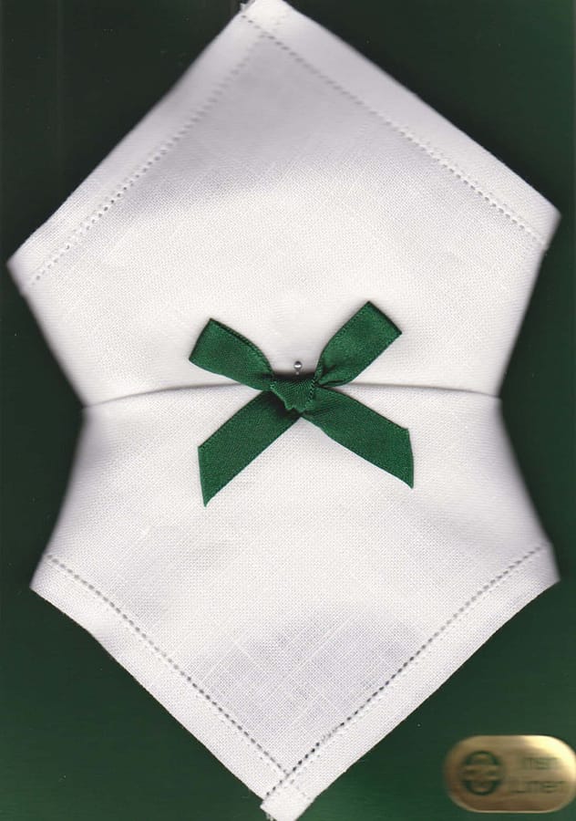 Irish Linen Womans Handkerchief - Plain Edge - 2 Pack - Baby & Christening Gifts