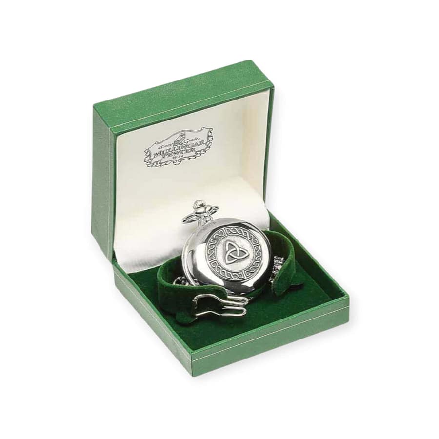 Mullingar Pewter Pocket Watch – Trinity Knot Design - Mullingar Pewter - Image 2