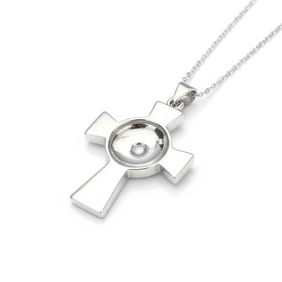 Sterling Silver Celtic Cross - Gold-Plated Dome – Ardagh Chalice - Irish Gifts - Image 2