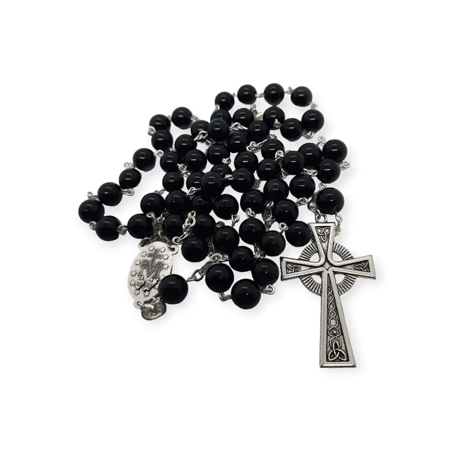 Obsidian Black Rosary Beads – 8mm - Accessories - Image 3