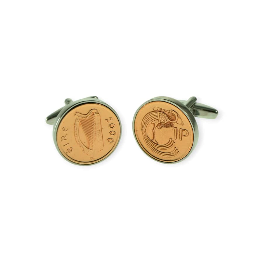 Irish Lucky Penny Cufflinks – Real Coin Heritage Gift - Irish Gifts - Image 3