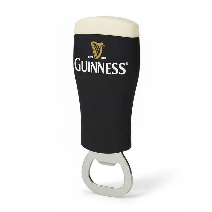 Guinness PVC Bottle Opener Magnet – Pint of Guinness Design - Irish Bar/Guinness