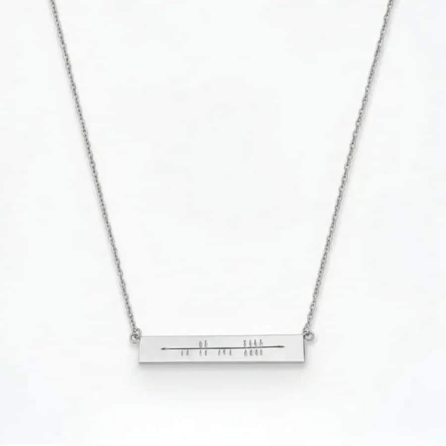 Sterling Silver Ogham Necklet – “LOVE” - Irish Gifts